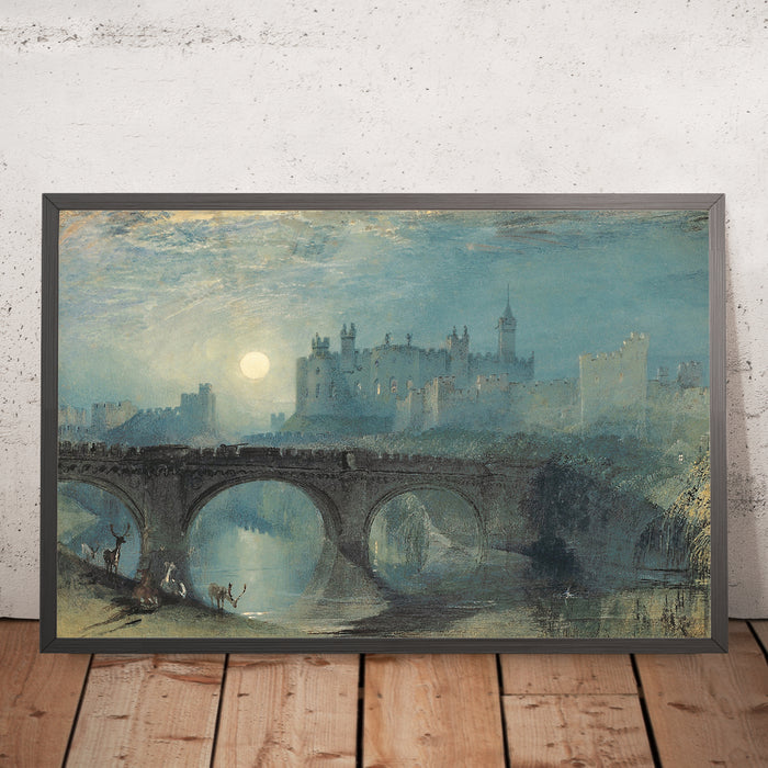 A framed image of Alnwick Castle by Turner, 1829 (JMW Turner)