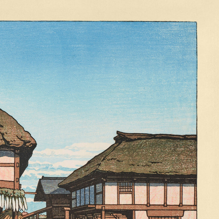 Autumn at a Farmhouse in Ayashi, Miyagi by Hasui Kawase, 1935