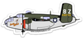B-25 Sandbar Mitchell Large Sticker