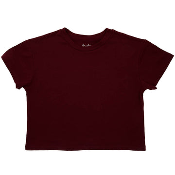 BOXY TEE - MAROON