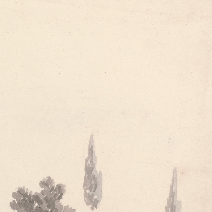 Buildings Overlooking Water, near Naples by Turner, 1796