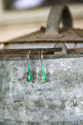 Copper/Turquoise Teardrop Hook Earrings
