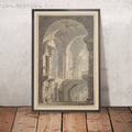 A framed image of Dark Prison (Carcere Oscura) by Turner, 1790