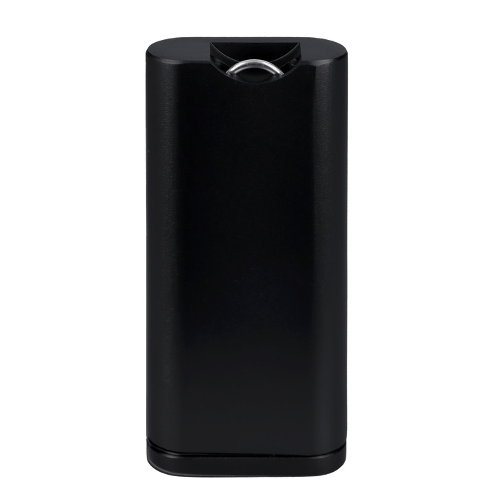 Front view of the 4-inch black Everyday Essentials Dugout, displaying its sleek, rectangular design against a plain white background.