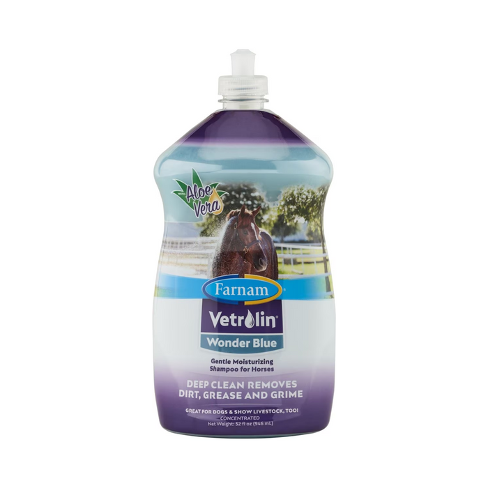 Farnam Vetrolin Wonder Blue Deep Horse Shampoo - Pittsboro Feed