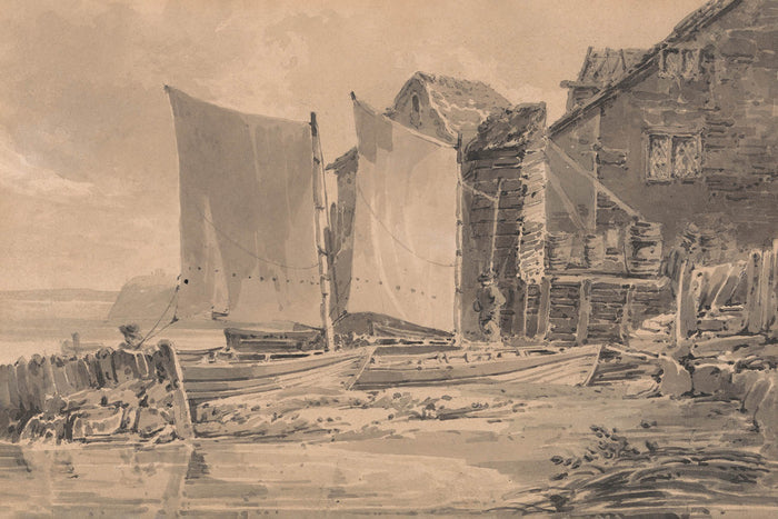 Fisherman’s Cottage, Dover by Turner, 1790