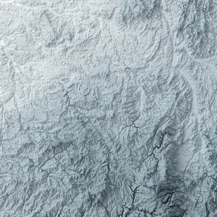 France Topographic 3D Relief Map