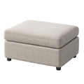 Soft and modern ottoman featuring high-quality velvety fabric, hidden storage, and a sturdy solid wood frame for lasting comfort and stability.