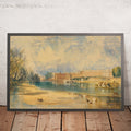 A framed image of Hampton Court Palace (JMW Turner) by Turner, 1827