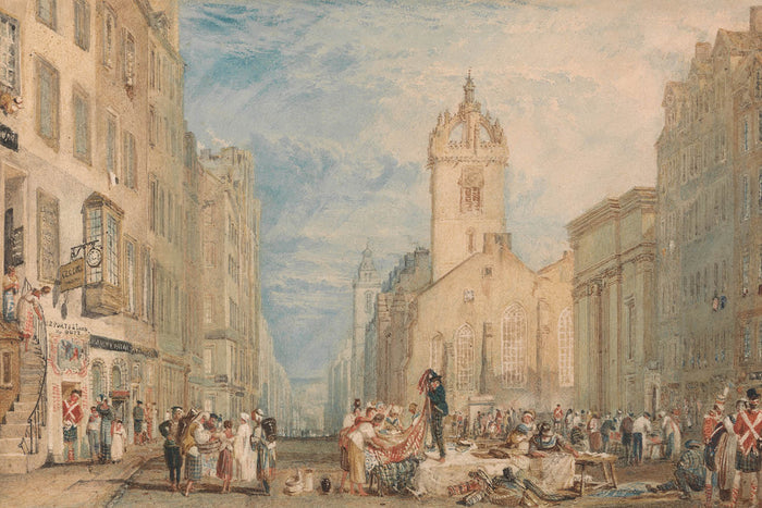 High Street, Edinburgh by Turner, 1818