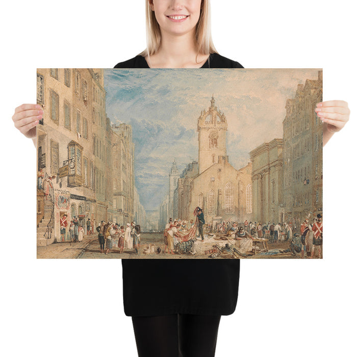 High Street, Edinburgh by Turner, 1818