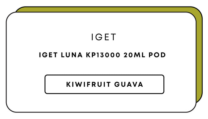 IGET Luna KP13000 20mL Pod | Kiwifruit Guava-Image 1