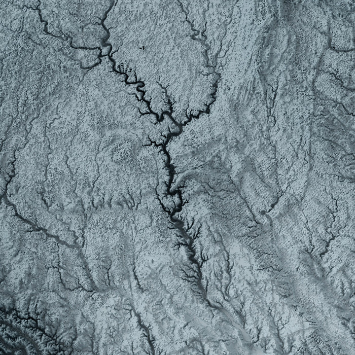 Iowa Topographic 3D Relief Map