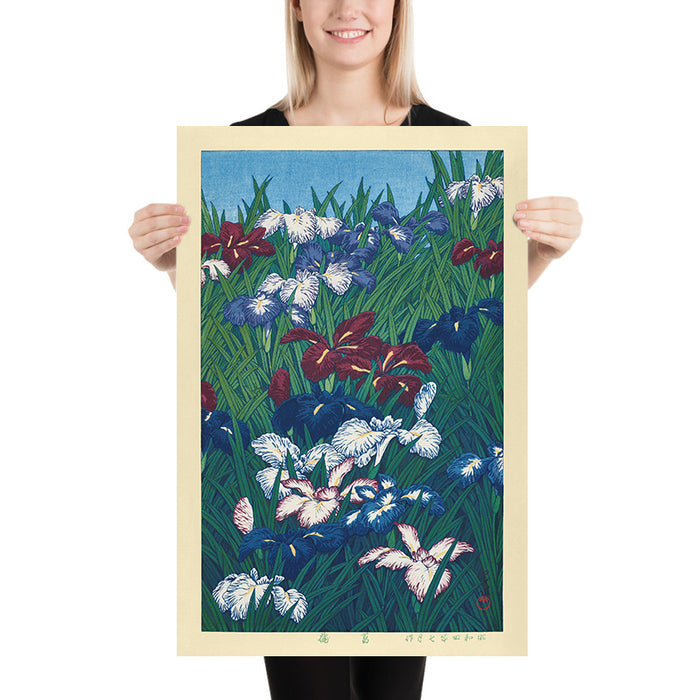 Irises by Hasui Kawase, 1935