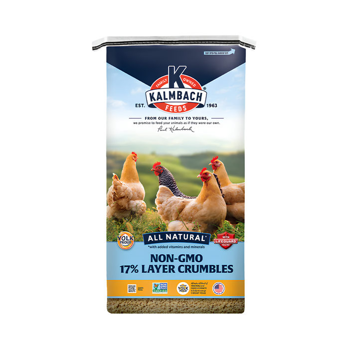 Kalmbach Feeds 17% Non-GMO Layer Crumble Feed