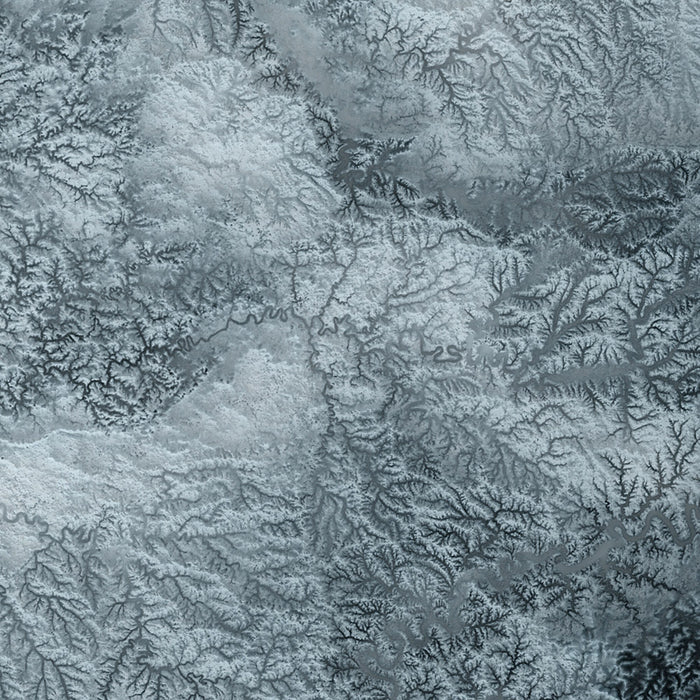 Kentucky Topographic 3D Relief Map