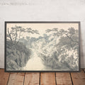 A framed image of Landscape with Waterfall by Turner (JMW Turner), 1796