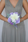 Lavender and Wisteria Artificial Wedding Bouquet - $45.00 | Carondelet