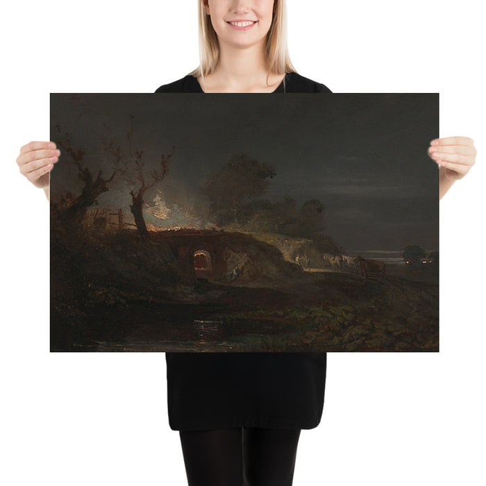 Limekiln at Coalbrookdale by Turner, 1797