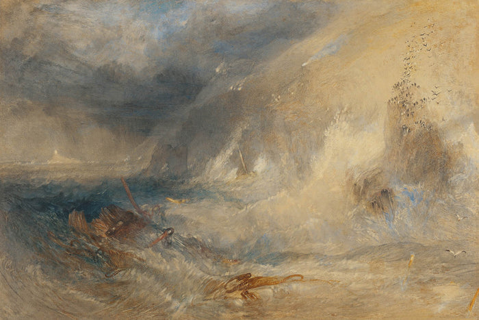 Long Ship’s Lighthouse, Land’s End by Turner, 1834