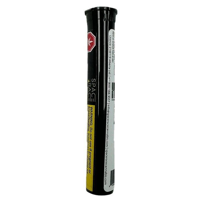 Front view of the Lunar Laughters Pre Rolled 6 x 0.4 g packaging, featuring bold text on a dark background.