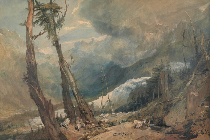 Mer de Glace, in the Valley of Chamonix, Switzerland by Turner, 1803