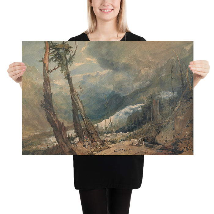 Mer de Glace, in the Valley of Chamonix, Switzerland by Turner, 1803