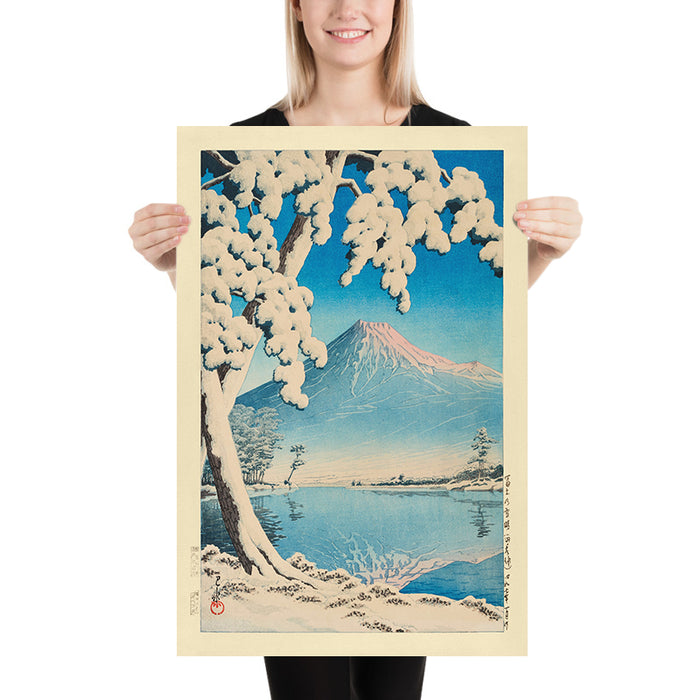 Mt. Fuji after Snow in Tagonoura by Hasui Kawase, 1935