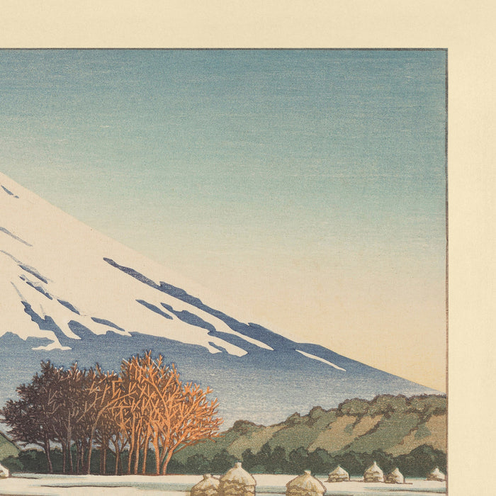 Mt. Fuji Frosty Morning in Nagaoka, Izu by Hasui Kawase, 1939