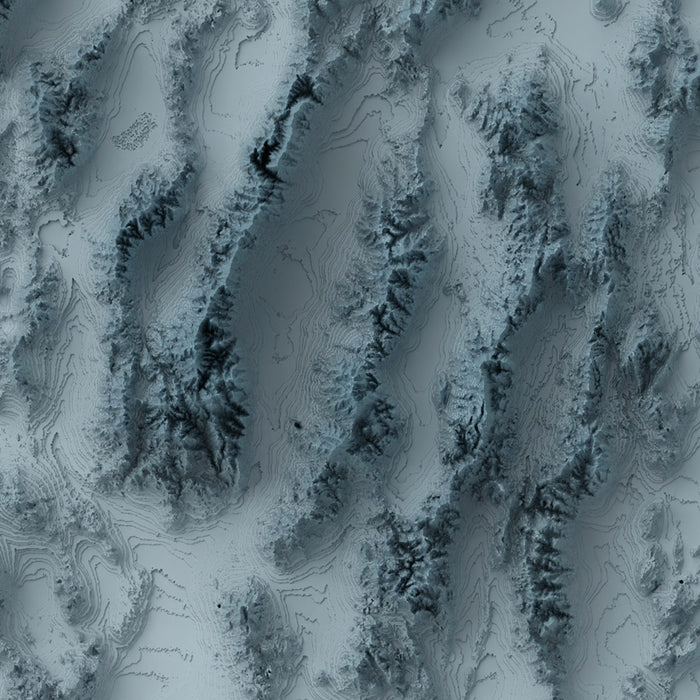 Nevada Topographic 3D Relief Map