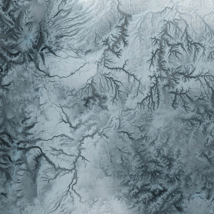Oregon Topographic 3D Relief Map