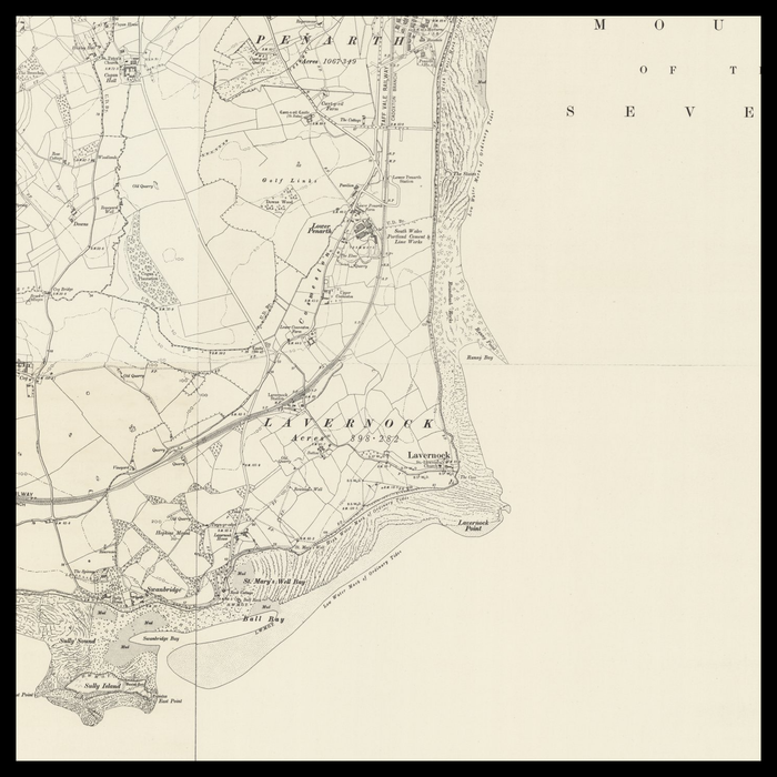 An old Ordnance Survey map of Barry