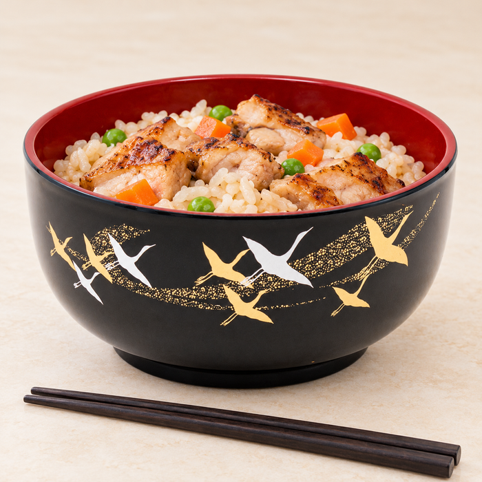 Japanese Lacquerware-Bowl, Styled view
