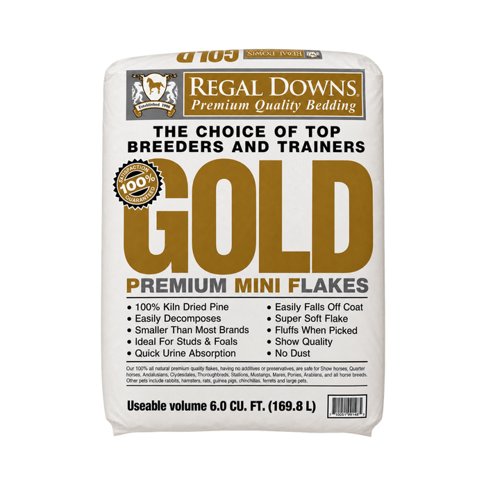Regal Downs Gold Premium Mini Flakes Pine Shavings Bedding