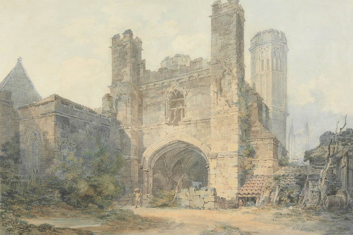 Saint Augustine’s Gate, Canterbury by Turner, 1793