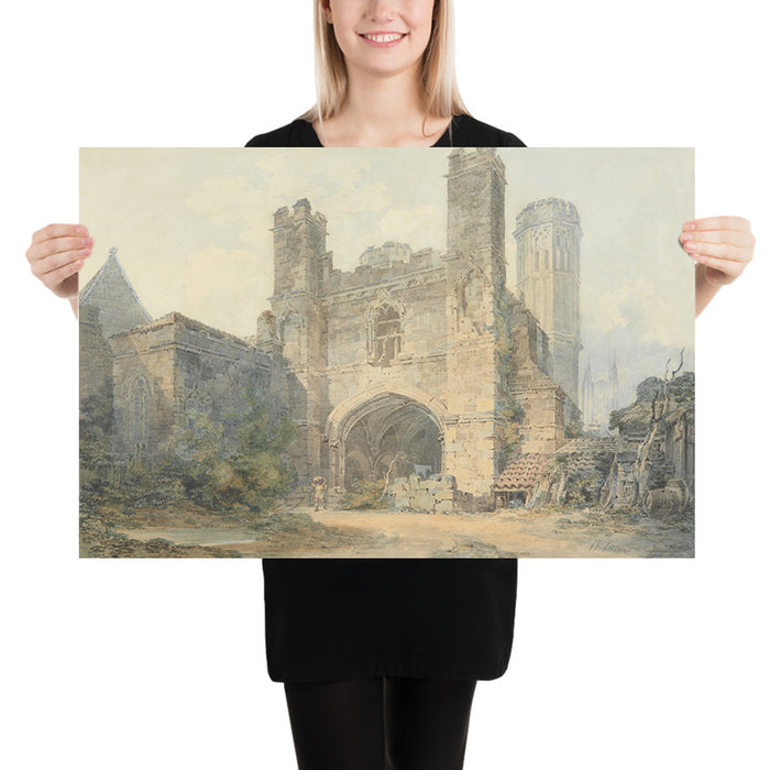 Saint Augustine’s Gate, Canterbury by Turner, 1793