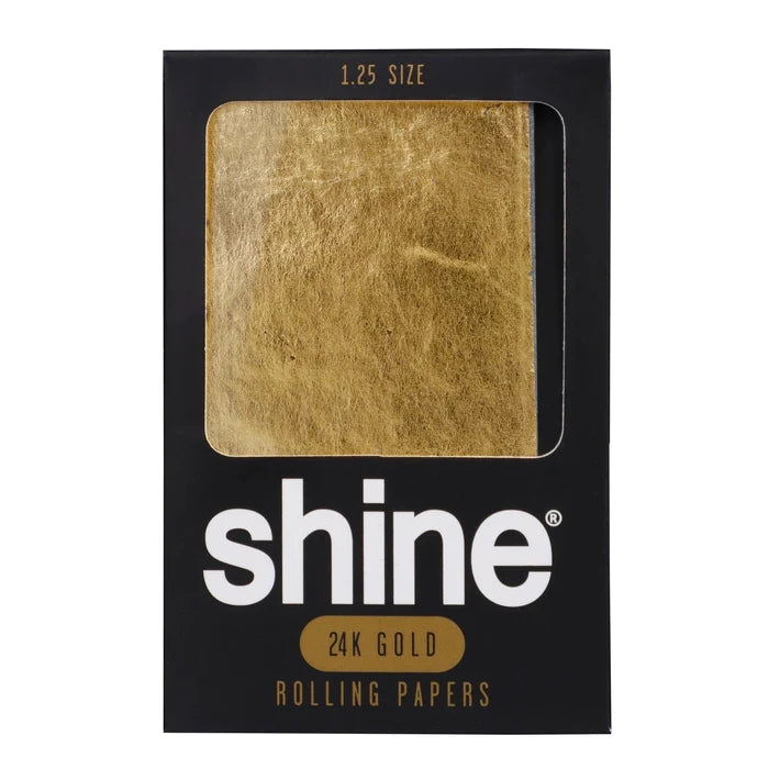 Front view of the Shine Papers-Launch Pack, showcasing a minimalist pack design with bold lettering on a dark background.