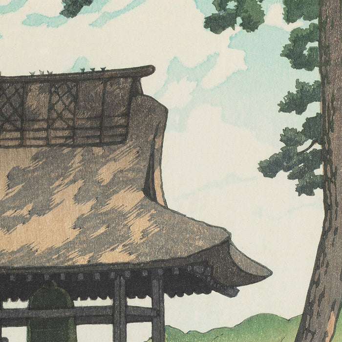 Shugetsu Temple in Ito, Izu by Hasui Kawase, 1935