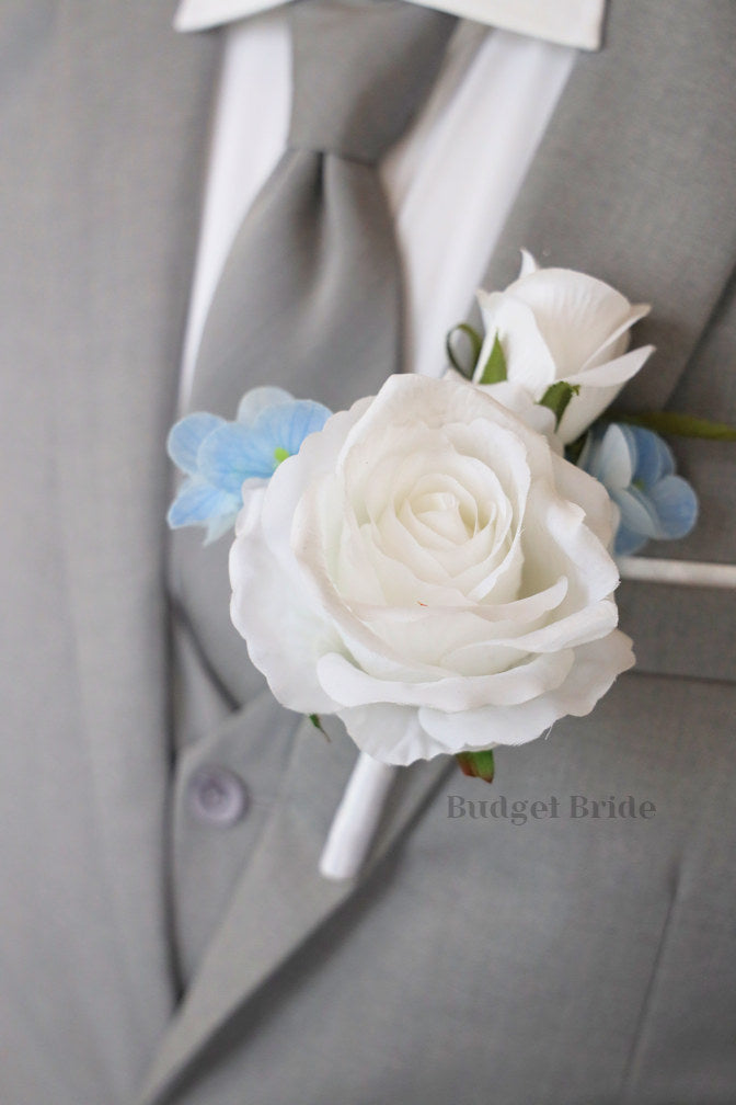 Silk Wedding Bouquet in Royal Blue - $65.00 | Starburst