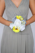 Silk Wedding Bouquet with Sunflowers - $39.50 | Atlanta