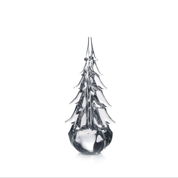 Simon Pearce Five Sided Evergreen Glass Tree, 10"