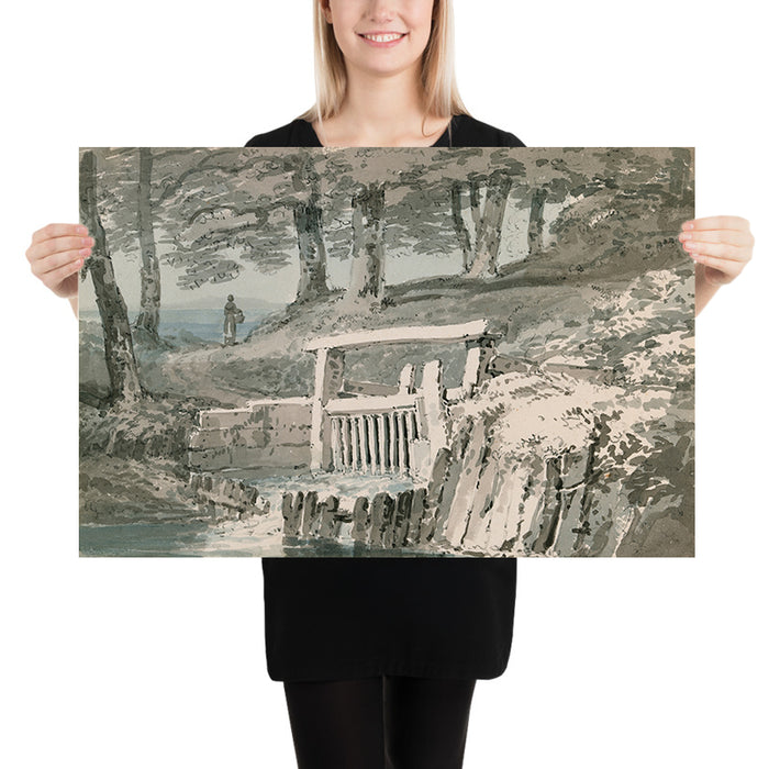 Sluice Gate, Netley Abbey, Hampshire by Turner 1794