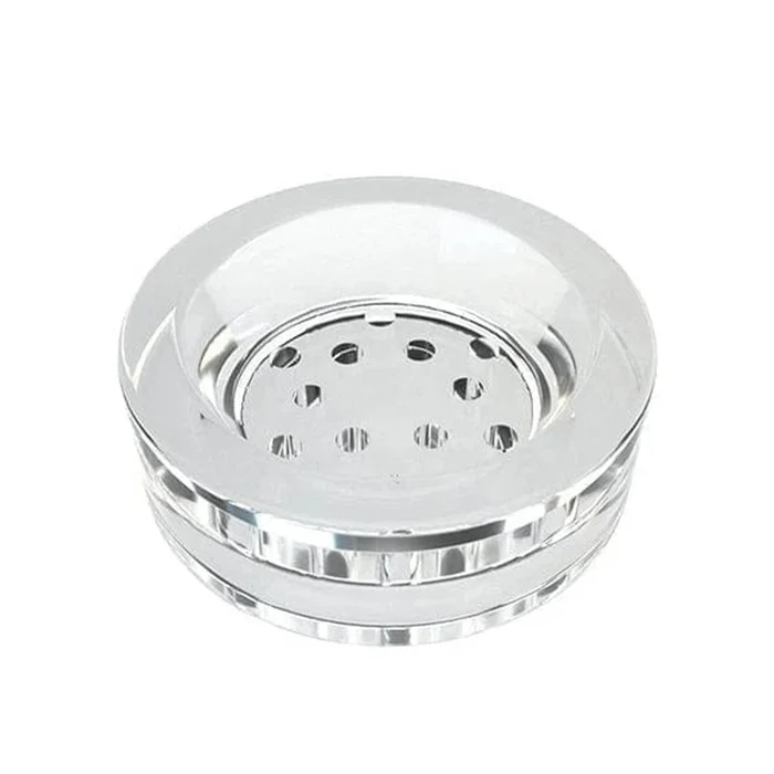 Front view of the Studenglass Gravity Hookah V2, showcasing its clear glass construction and multi-tiered design.