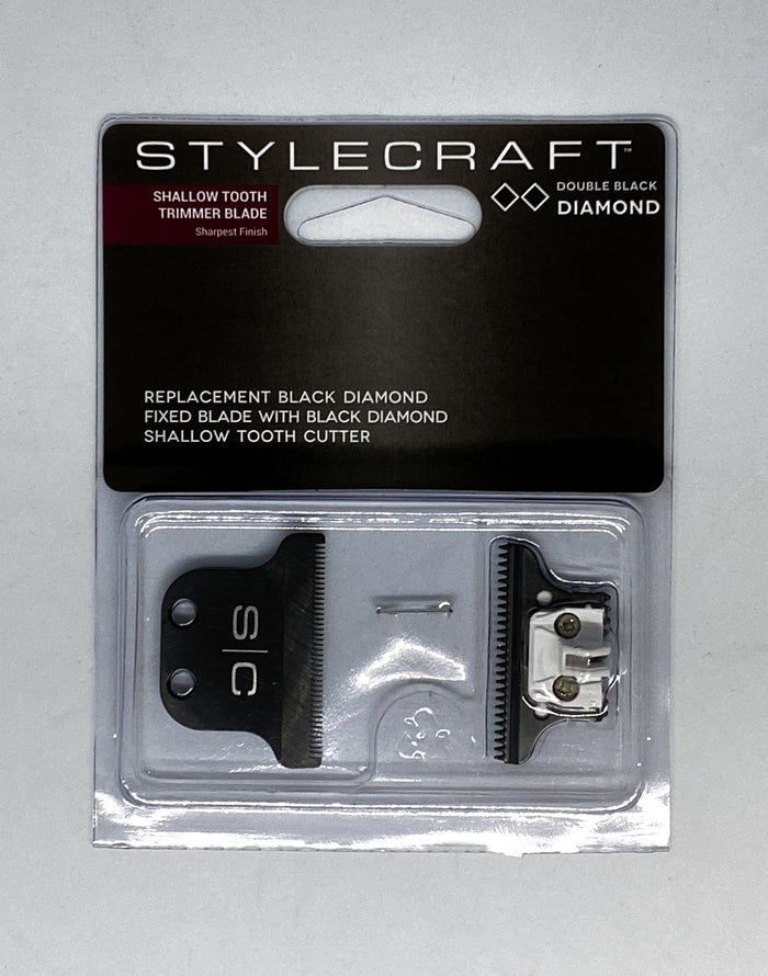 STYLECRAFT - SHALLOW TOOTH TRIMMER BLADE (DOUBLE BLACK DIAMOND) - Palms Fashion Inc.