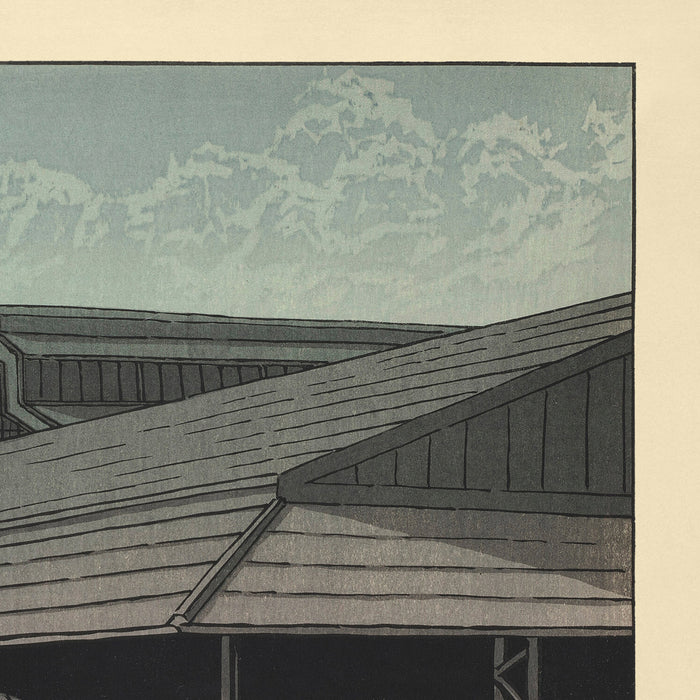 The Central Market, Tokyo by Hasui Kawase, 1935