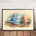 A framed image of The Field Of Waterloo Seen From Hougoumont by Turner, 1833