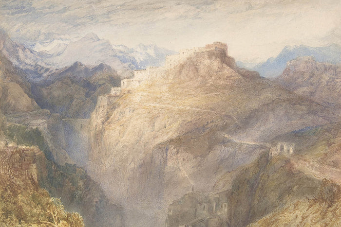 The Fort of L'Esseillon, Val de la Maurienne, France by Turner, 1835