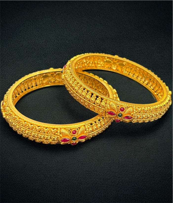 The Hritisha Silver Tode/ Kangan Bangle-Single (Size /2.2/2.4/2.6/2.8)