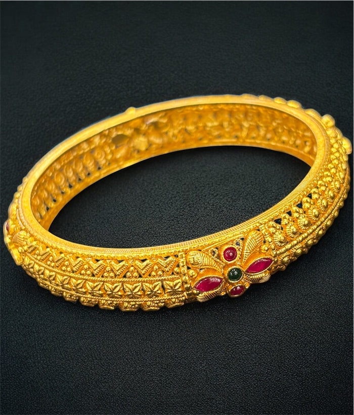 The Hritisha Silver Tode/ Kangan Bangle-Single (Size /2.2/2.4/2.6/2.8)