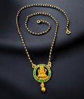 The Padmaja Silver  Lakshmi Mangalsutra Necklace